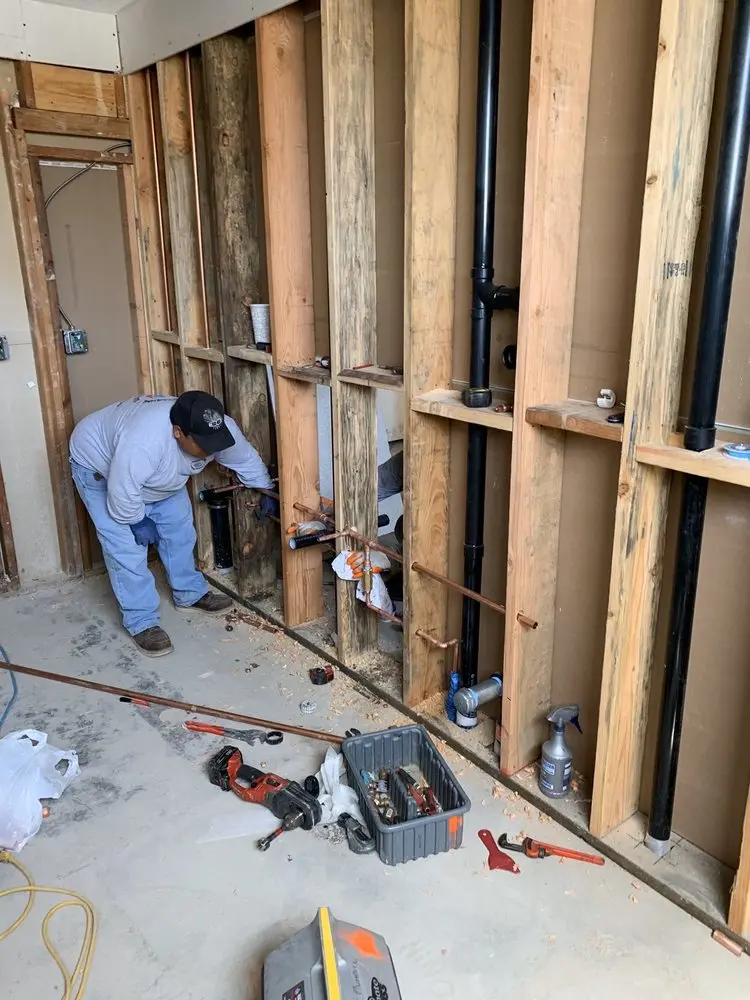 Commercial rough-in plumbing for Water Heater Replacement in Yellow Springs